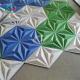 Recycled Stable Acoustic Hexagon Panels , 3D Hexagon Sound Absorbing Wall Tiles
