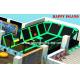 Small Trampoline For Kids Indoor Outdoor Big PVC Jumping Bed For Kids In Amusement Park