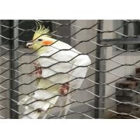 Diamond Stainless Steel Aviary Mesh , Wire Mesh Bird Netting Wear Resisting