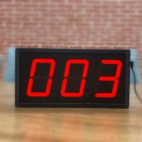 IR Remote Control 3 Digit Led Number Display 4 Inch Lcd Screen