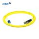 LC/UPC-ST/UPC Single Mode Fiber Patch Cord Duplex 3M PVC Yellow