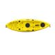 Highly Stable 9 Foot Adult Sit On Kayak Yellow Color Sports Equipement Long Life Span