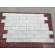 Subway Marble Mosaic Tile  3 X 6 Carrara White For Bathroom , 2/5 Thickness