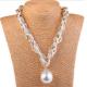 Korean fashion clavicle chain necklace exaggerated imitation pearls