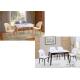 Wear Proof Modern Dining Room Sets 5 Piece , Modern Marble Dining Table