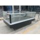 Dual Temperature Panoramic Island Chiller Freezer For Frozen Food And Fresh Products