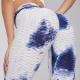 private label four way stretch high waisted workout gym fitness leggings breathable tie dye yoga leggings for women