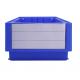 Stacking Warehouse Bolt Parts Heavy Duty Plastic Bin with Divider 100% PP Material