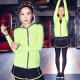 CPG Global Women 2017 Spring Summer Quick Dry 2 Pieces Set Sports Jacket  with Fake-Two Pieces Yoga Pant T1001+J01+J02