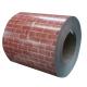 Alloy 3004 0.30- 1.50mm Thickness Brick Pattern PPAL Prepainted Aluminium Coil Make ACP Product