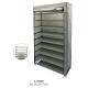 60x30x70cm Non Woven Wardrobe , 9 Tiers Shoe Rack With Dustproof Cover