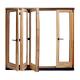 KDSBuilding China Factory Cheap Price Simple Teak Wood Front Folding Door Design