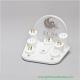 White Acrylic Jewelry Countertop Ring Display  Perspex Jewellery Stand for Wedding Ring