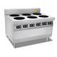 Custom Freestanding Multi Burner Induction Stove , 3500W 6 Burner Range Cooker