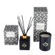 Black Gold Candle And Diffuser Gift Set / Luxury Aromatherapy Reed Diffuser Set