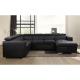 Latest home living room furniture modern design u shaped sectional sofa modular
