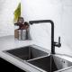 Villa Apartment Gold Pull Down Kitchen Faucet With Chrome Nickel Pull Down Sink Mixer