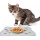 Silicone Pet Food Mat For Floor Waterproof Non Slip Pet Feeding Mat Raised Edge Cat Bowl Mat Travel Easy ToTake PlaceMat