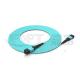 16 Core MPO Fiber Patch Cord Multimode Low Loss 100% 3D Interference Tested LSZH Aqua