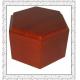 Wooden Pet urns, Cherry color finish, hexagonal shape design 