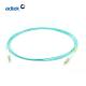 LC To LC Fiber Patch Cable Multimode Duplex OM3 / OM4 MM Fiber 2 Cores