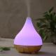 400ml Capacity Mini Aroma Oil Diffuser Wooden Aromatherapy Machine Quiet Remote Control Aroma Diffuser with LED Light