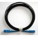 Outdoor Fiber Optic Patch Cord , Sc Lc Fiber Patch Cord 2200 N/100 Mm Crush Resistance