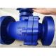 DIN Standard PN16 2PS Floating Ball Valve Cast Iron Flanged End 2-8