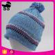 Yiwu Winter Stock Low Price Striped Headwear Ladies Girls Knitted Hats Caps