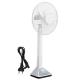 Floor Stand 15W Rechargeable Solar Pedestal Fan 12V 4.5A AC100V