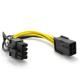 PCI-E 6-pin to 2x 6+2-pin (6-pin/8-pin) Power Splitter Cable