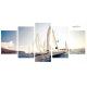 Sailing Boat Seascape Painting Canvas Photo Prints For Home Decoration