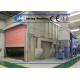 Abrasive Media Sand Blasting Chamber , Sandblasting Booths Equipment With Storage Hopper