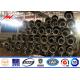 Customized height 16m 4mm Thickness 345Mpa Steel Utility Pole For African Distribution Line