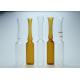 ISO Standard Empty Glass Ampoule Vial Clear / Amber Color 5ml Capacity