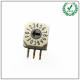 Customized Coding Mini Rotary Switch 4 Positions 50VDC 100mA