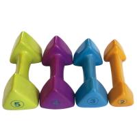 Vinyl Dipping Neoprene Dumbbell Colorful Triangle Shape