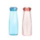 Transparent Glass Drinking Water Bottles , Glass Sports Bottle With Diamond Lid