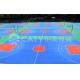 Outdoor Indoor Rubber Tennis Court , Anti Slip Basketball Rubber Flooring