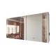 Hotel Wall Mounted Home Smart Aluminum Bathroom Mirror Cabinets With Led Light