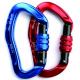 Aluminum Climbing Carabiner With Screw Locking Climbing Carabiner