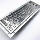 KIOSK IP65/IK07 Waterproof Dustproof Industrial PC Keyboard With 38mm Stainless Steel Trackball Rear Panel Mounted -40℃