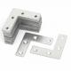 Metal L Shaped Flat Fixing Mending Repair Plates Bracket with 50mmx50mmx1mm Size