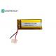 600mAh Custom Silver Li ion Battery / 851838 3.7V Wearing Device Lithium ion Polymer Battery