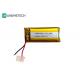 600mmAh Custom Silver Li ion Battery / 851838 3.7V Wearing Device Lithium ion Polymer Battery