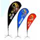 Wind Resistant Teardrop Feather Flags For Business