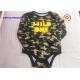 Cool Newborn Baby Bodysuits 100% Cotton Reactive AOP Front Rubber Printing