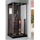 Rectangular Black Glass Shower Cabin Bathroom Shower Stalls With Speaker