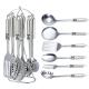 7 Piece Sustainable Utensils Stainless Steel Metal Silicone Kitchen Tool and Utensils Set