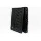 Black spill - proof solar charger Leather Ipad2 Case with Bluetooth Keyboard